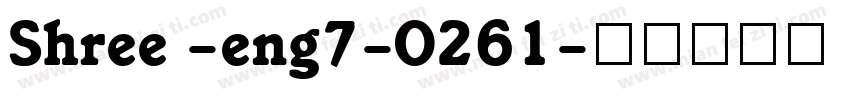 Shree -eng7-0261字体转换